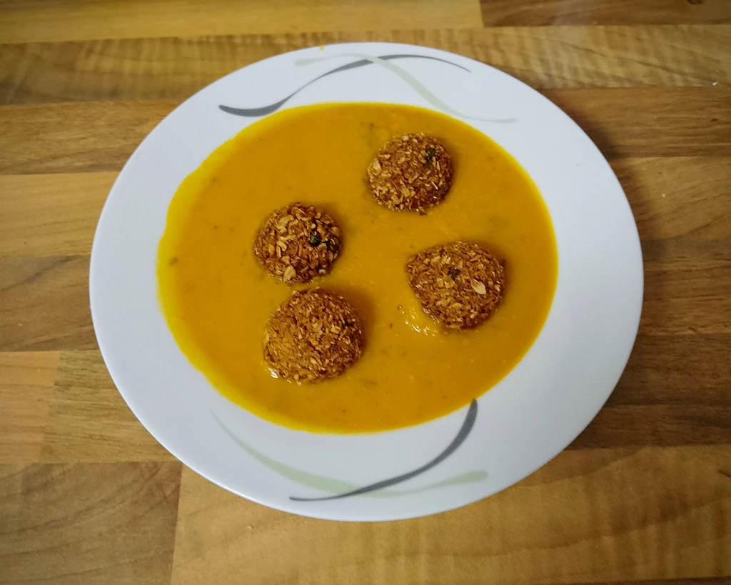 Süßkartoffel-KürbisSuppe